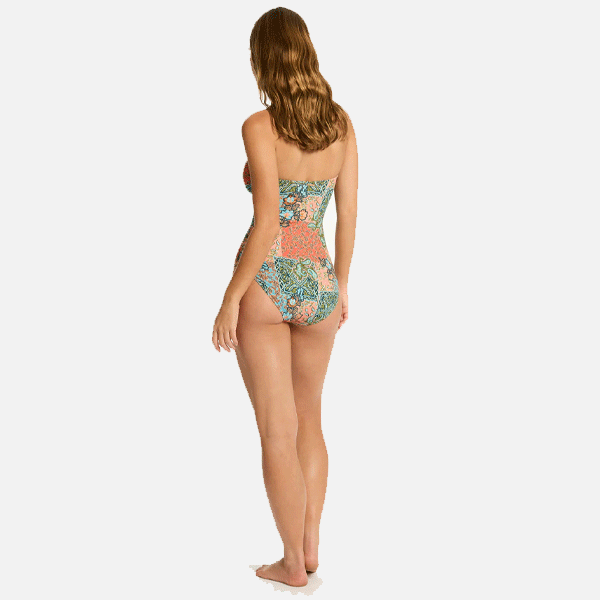 Sea Level Java O Ring Bandeau One Piece - Coral