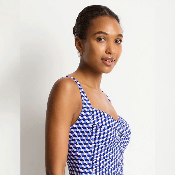 Sea Level Solara Twist Front Multifit One Piece - Blue