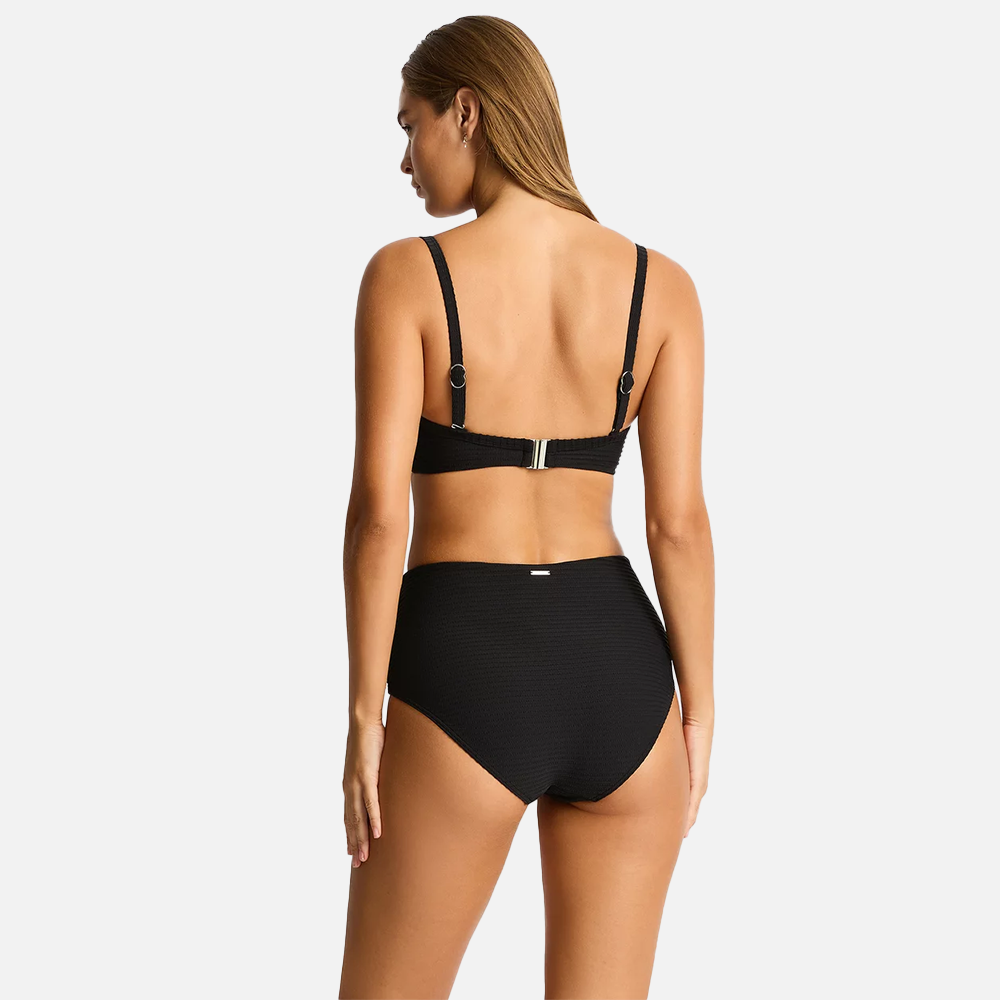 Sea Level Spinnaker Moulded Underwire Bra - Black