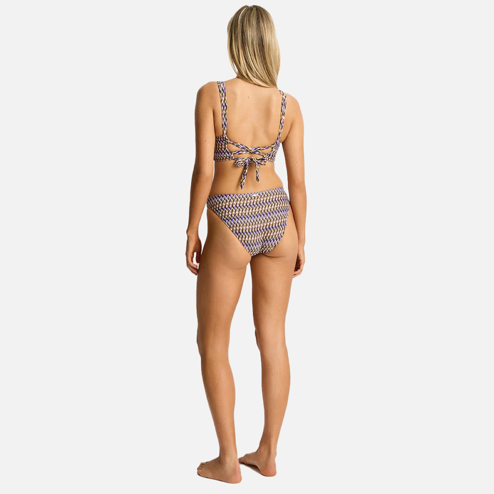 Sea Level Tessera Longline Tie Back Top - Cocoa