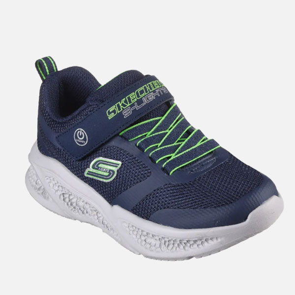 Skechers Meteor-Lights Toddler - Navy Lime