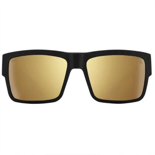 Spy Sunglasses Cyrus Club Midnite - Soft Matte Black Happy Bronze/Gold Spectra Mirror