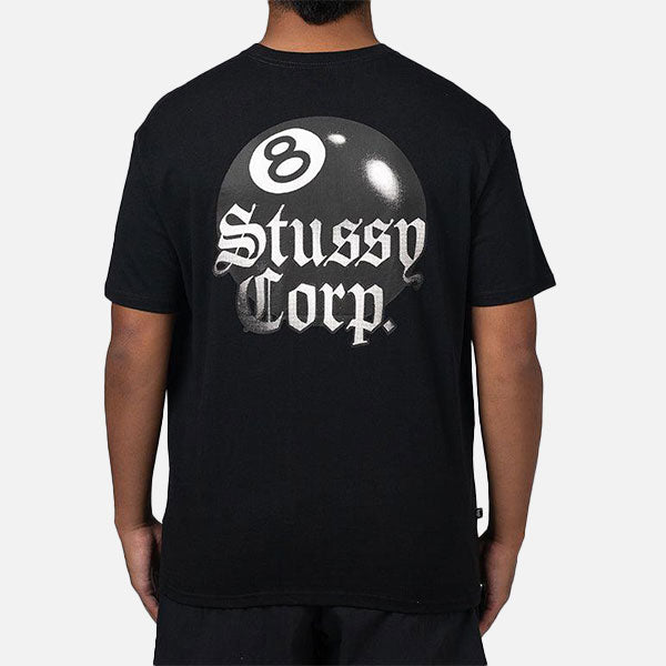 Stussy 8 Ball Corp Tee - Black