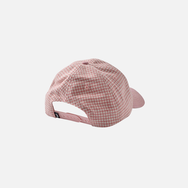 Stussy Houndstooth Low Pro Cap - Washed Pink
