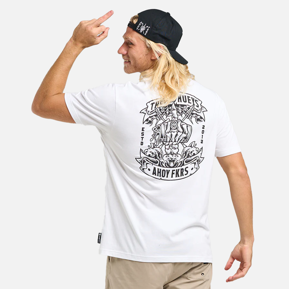 The Mad Hueys Ahoy FKRS Storm Tee - White
