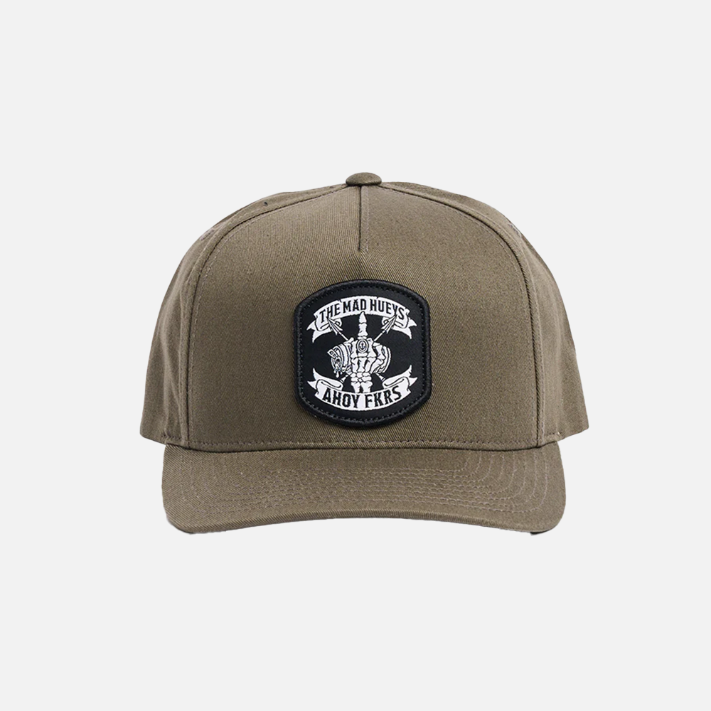 The Mad Hueys Ahoy FKRS Storm Twill Snapback - Olive