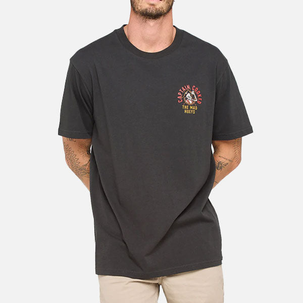 The Mad Hueys Captain Cooked Tee - Vintage Black