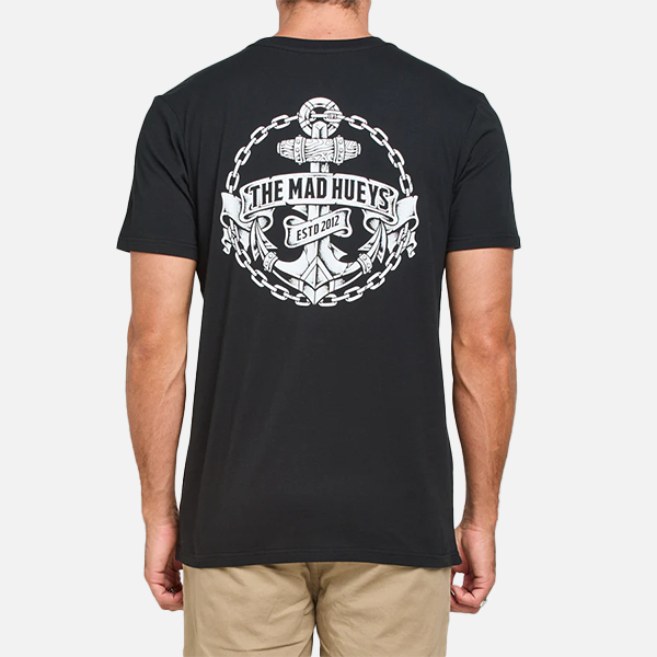The Mad Hueys Chained Anchor Tee - Black