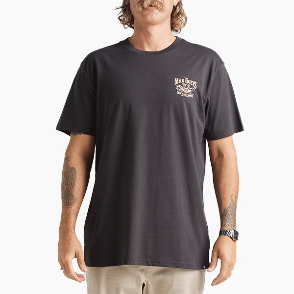 The Mad Hueys Dont Be A Snake Tee - Vintage Black