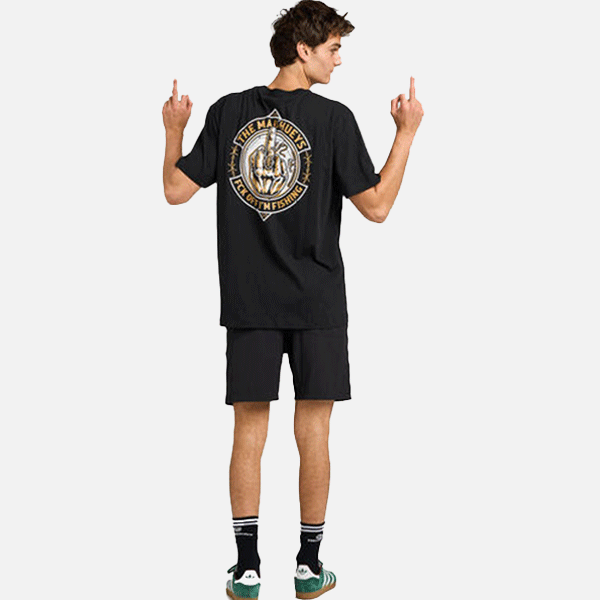 The Mad Hueys FK Off Fish On Tee - Black