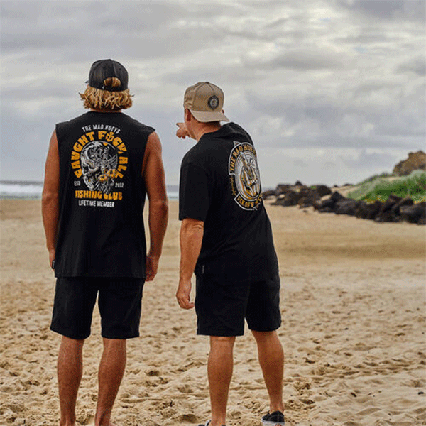 The Mad Hueys FK Off Fish On Tee - Black