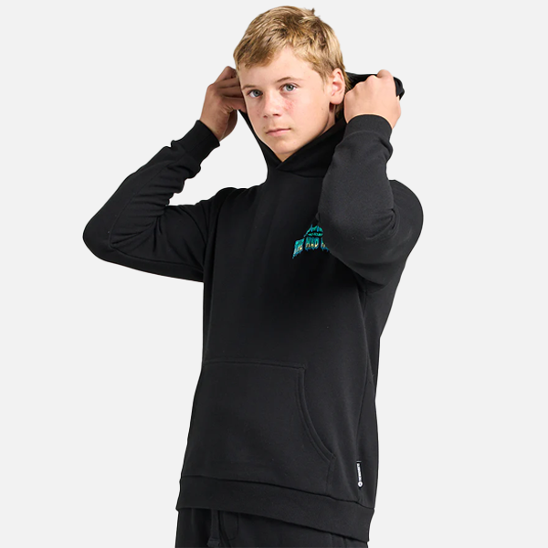 The Mad Hueys Youth Codzilla Returns Hood - Black