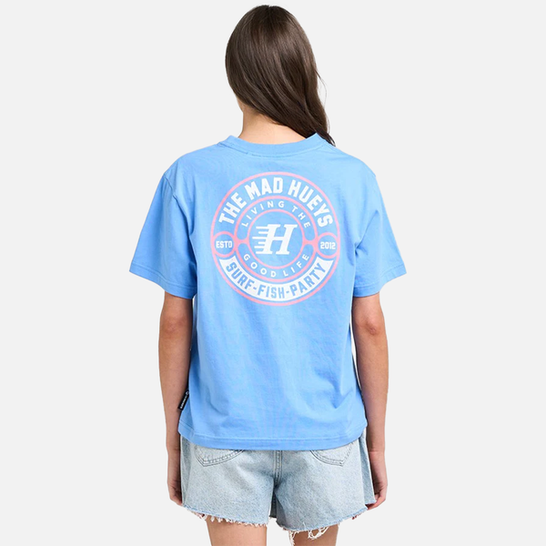 The Mad Hueys Hueys Good Life Tee - Cornflower Blue