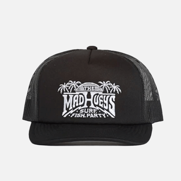 The Mad Hueys Palm Paradise Foam Trucker - Black