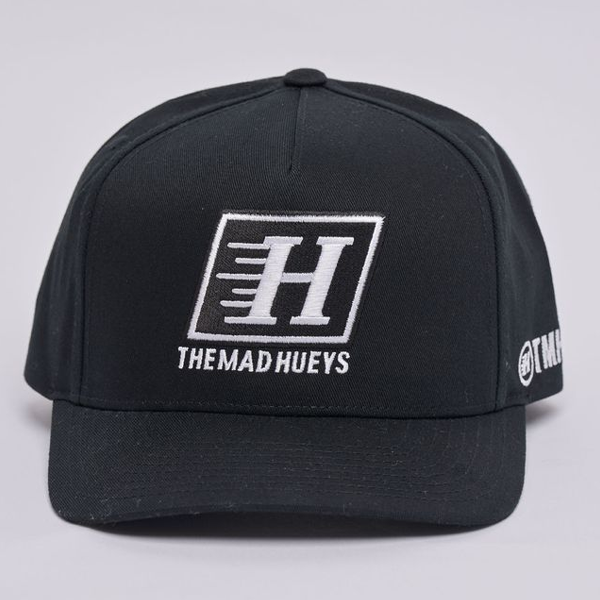 The Mad Hueys Parallel Hueys Twill Snapback - Black