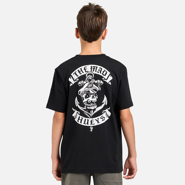The Mad Hueys Sailor Anchor Youth Tee - Black