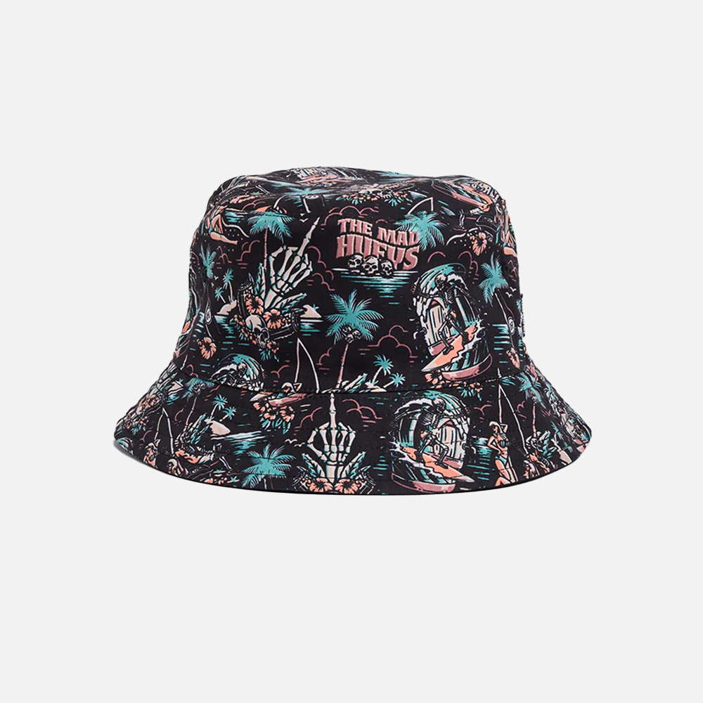 The Mad Hueys She'll Be Right Reversible Bucket Hat - Black