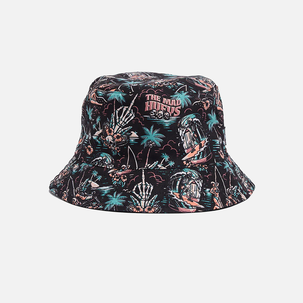 The Mad Hueys She'll Be Right Reversible Bucket Hat - Black