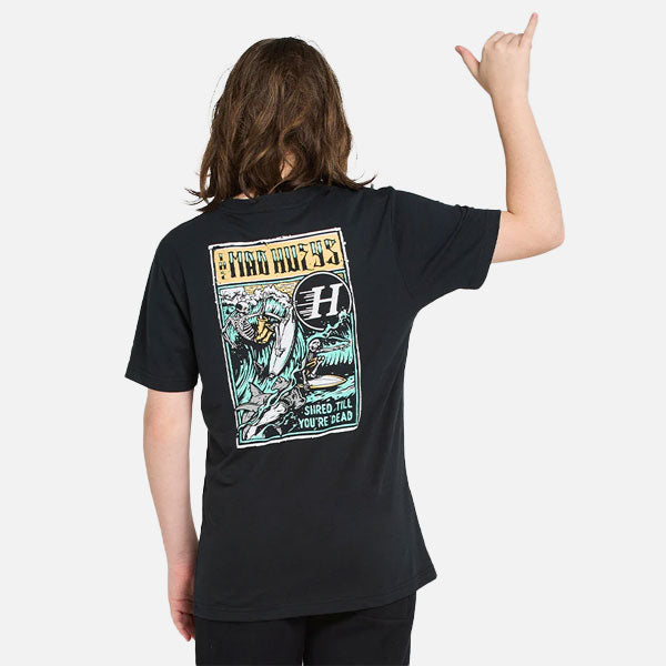 The Mad Hueys Shred Till You're Dead Youth Tee - Black