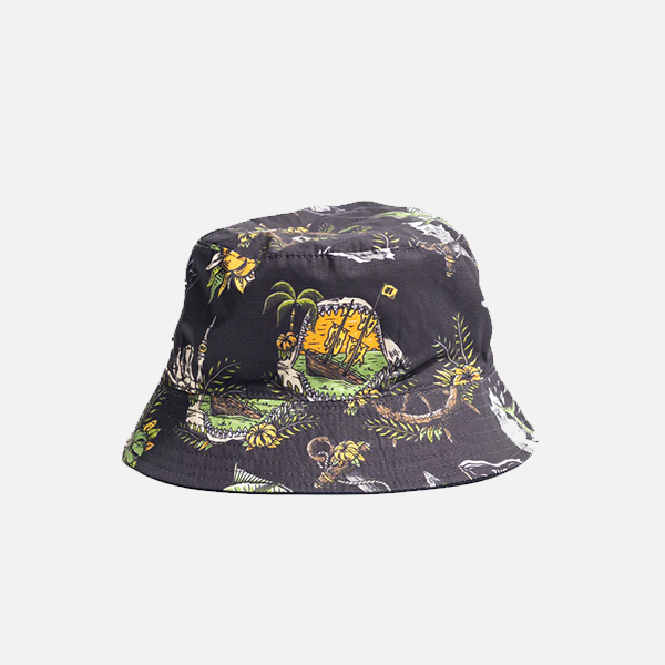 The Mad Huey's Shipwrecked Captain Youth Bucket Hat - Black