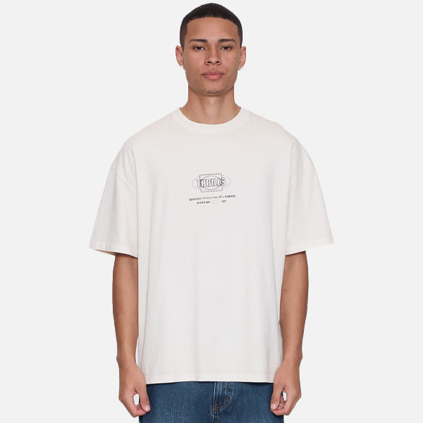 Thrills Fluid Box Fit Oversize Tee - Heritage White