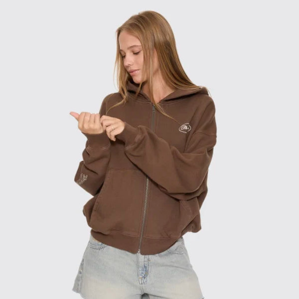 Thrills Last Stop Zip Box Hood - Cocoa