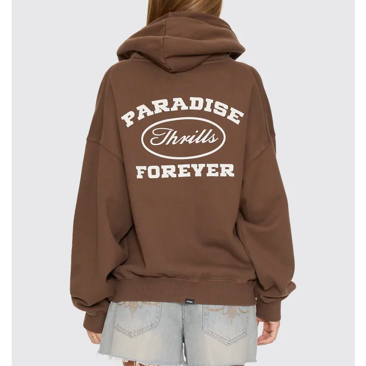 Thrills Last Stop Zip Box Hood - Cocoa