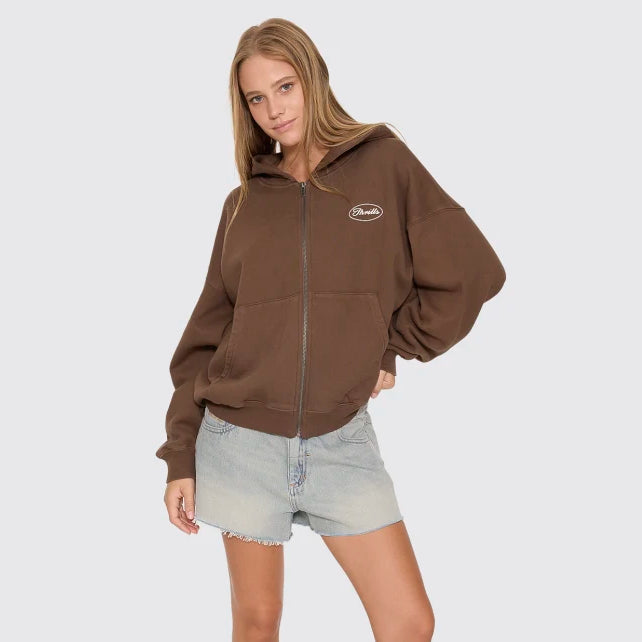 Thrills Last Stop Zip Box Hood - Cocoa