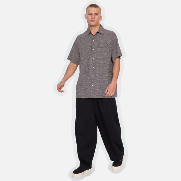 Thrills Split Decision SS Check Shirt - Black - view 5 | Propaganda Streetwear & Skate