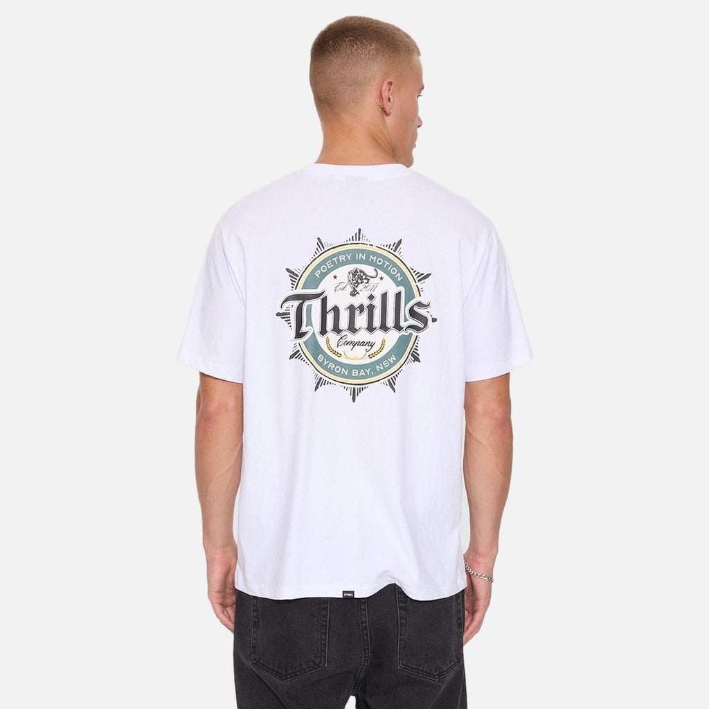 Thrills Twist Off Merch Tee - White | Propaganda Streetwear & Skate