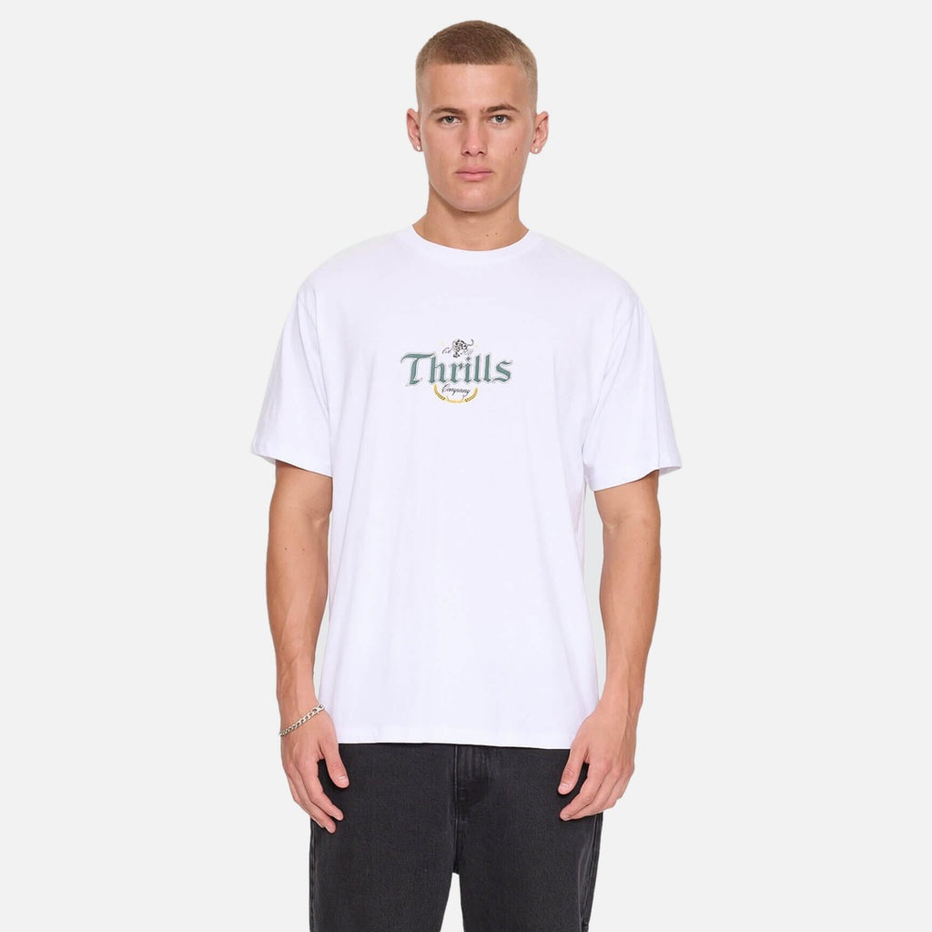 Thrills Twist Off Merch Tee - White - view 2 | Propaganda Streetwear & Skate