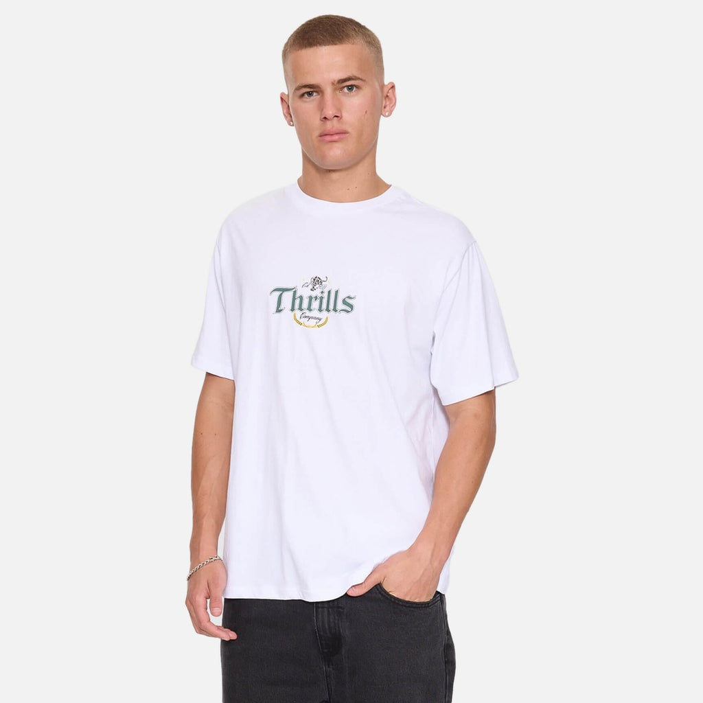 Thrills Twist Off Merch Tee - White - view 3 | Propaganda Streetwear & Skate