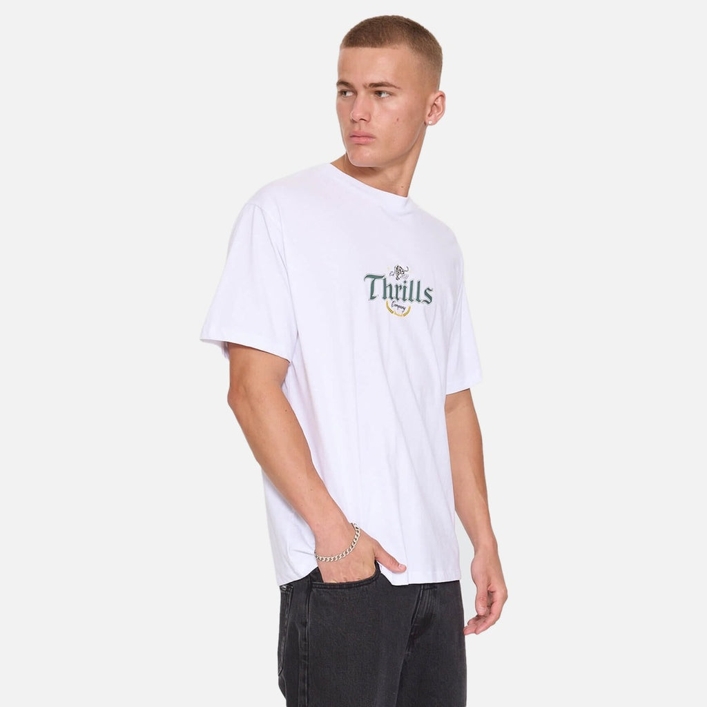 Thrills Twist Off Merch Tee - White - view 4 | Propaganda Streetwear & Skate