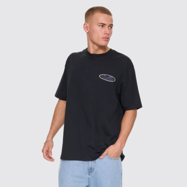 Thrills Val For The Win Oversize Tee - Faded Black
