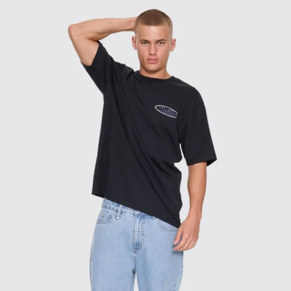 Thrills Val For The Win Oversize Tee - Faded Black