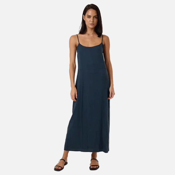 Thrills Breezy Slip Dress - Dark Slate