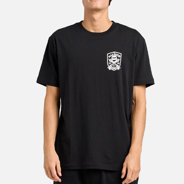 The Mad Hueys Ahoy Fkrs Shield Tee - Black