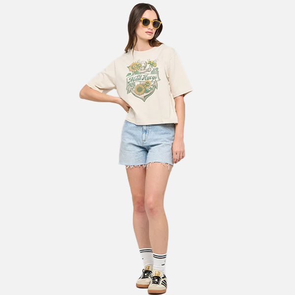 The Mad Hueys Bee Anchor Boxy Tee - Stone