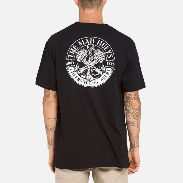 The Mad Hueys Cheers For The Beers Tee - Black