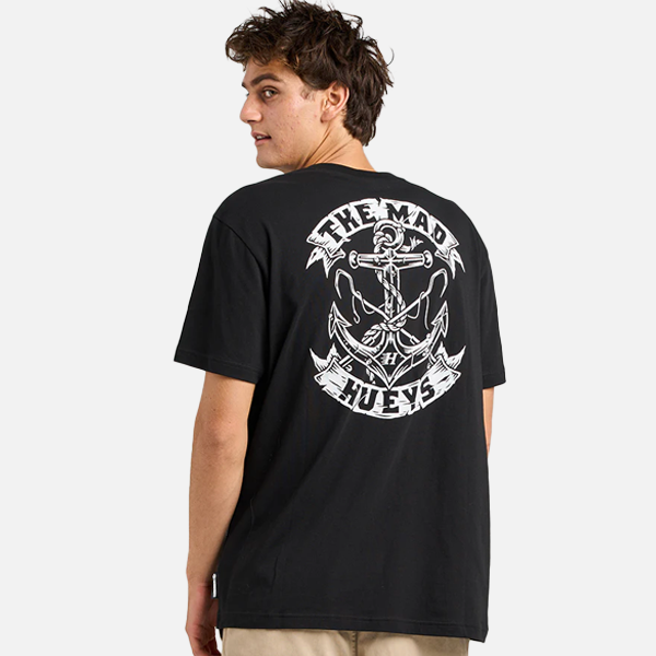 The Mad Hueys Drop Anchor Tee - Black