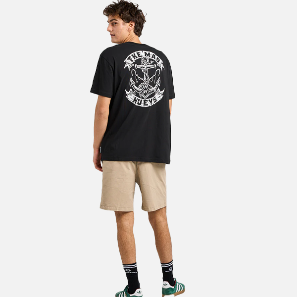 The Mad Hueys Drop Anchor Tee - Black