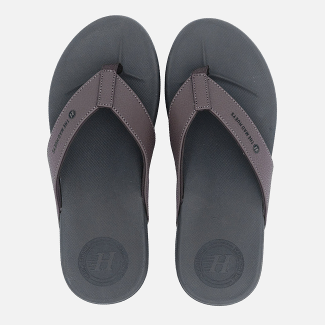 The Mad Hueys Laid Back Wide Strap Thongs - Tan