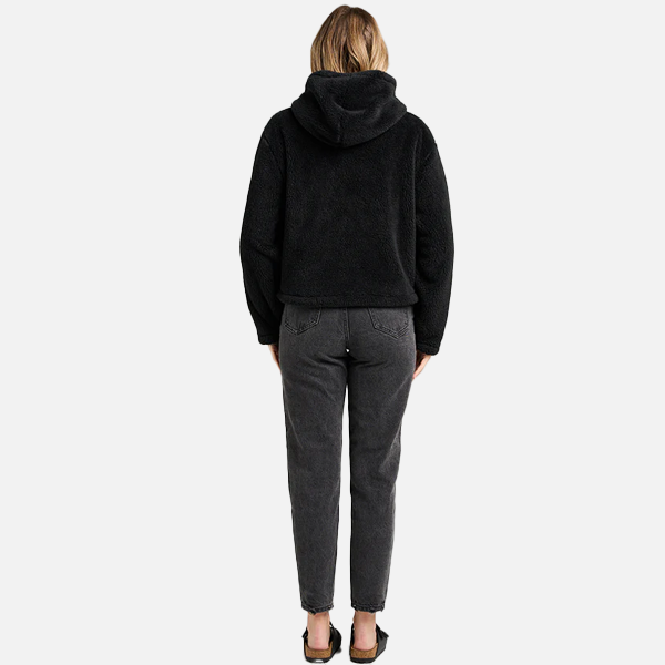The Mad Hueys Seahorse Hueys Zip Through Hood - Black