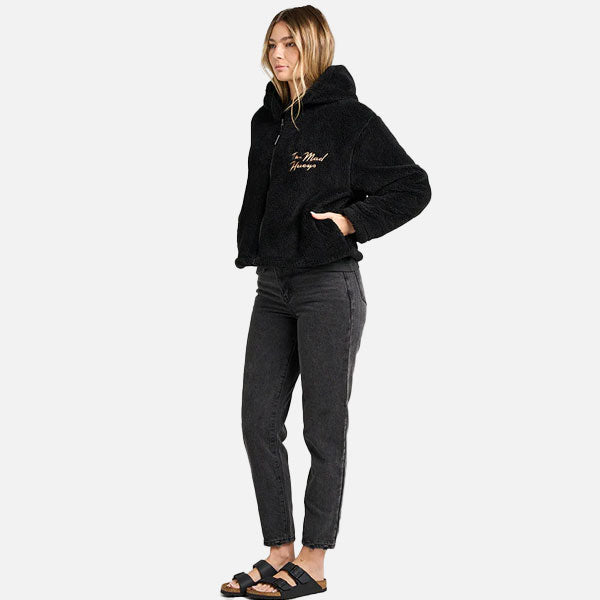 The Mad Hueys Seahorse Hueys Zip Through Hood - Black