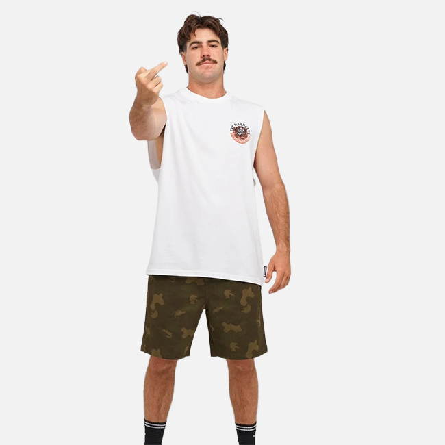 The Mad Hueys Shield FK Off Muscle - White