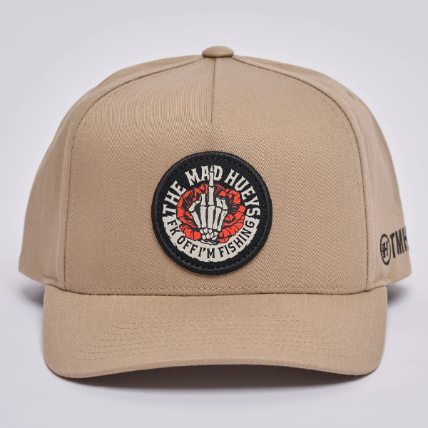 The Mad Hueys Shield FK Off Twill Snapback - Tan