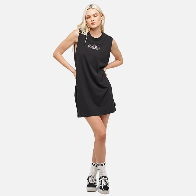 The Mad Hueys Angel Siren Muscle Dress - Black