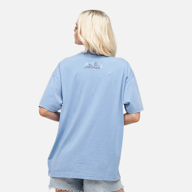 The Mad Hueys Angel Siren OS Tee - Cornflower Washed Blue