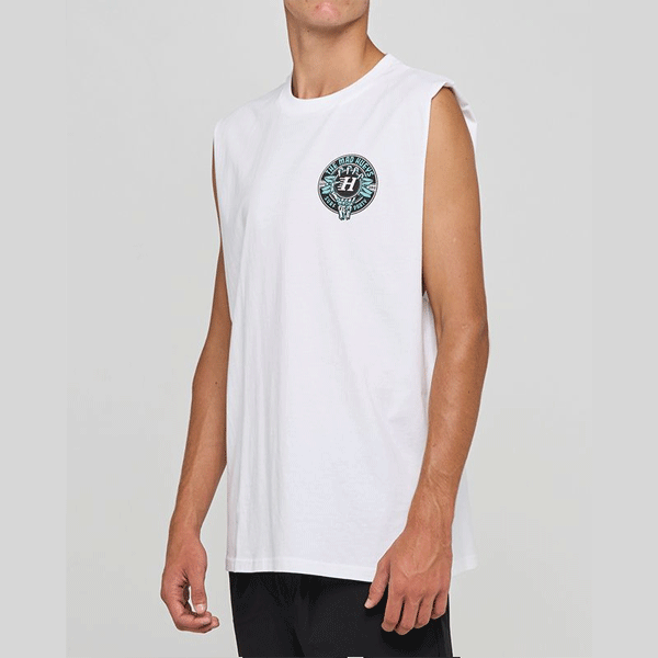 The Mad Hueys Surf Hueys Muscle - White