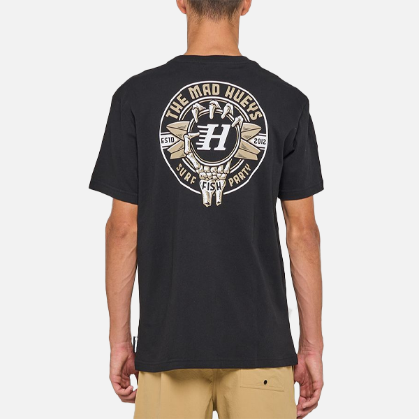 The Mad Hueys Surf Hueys Tee - Black